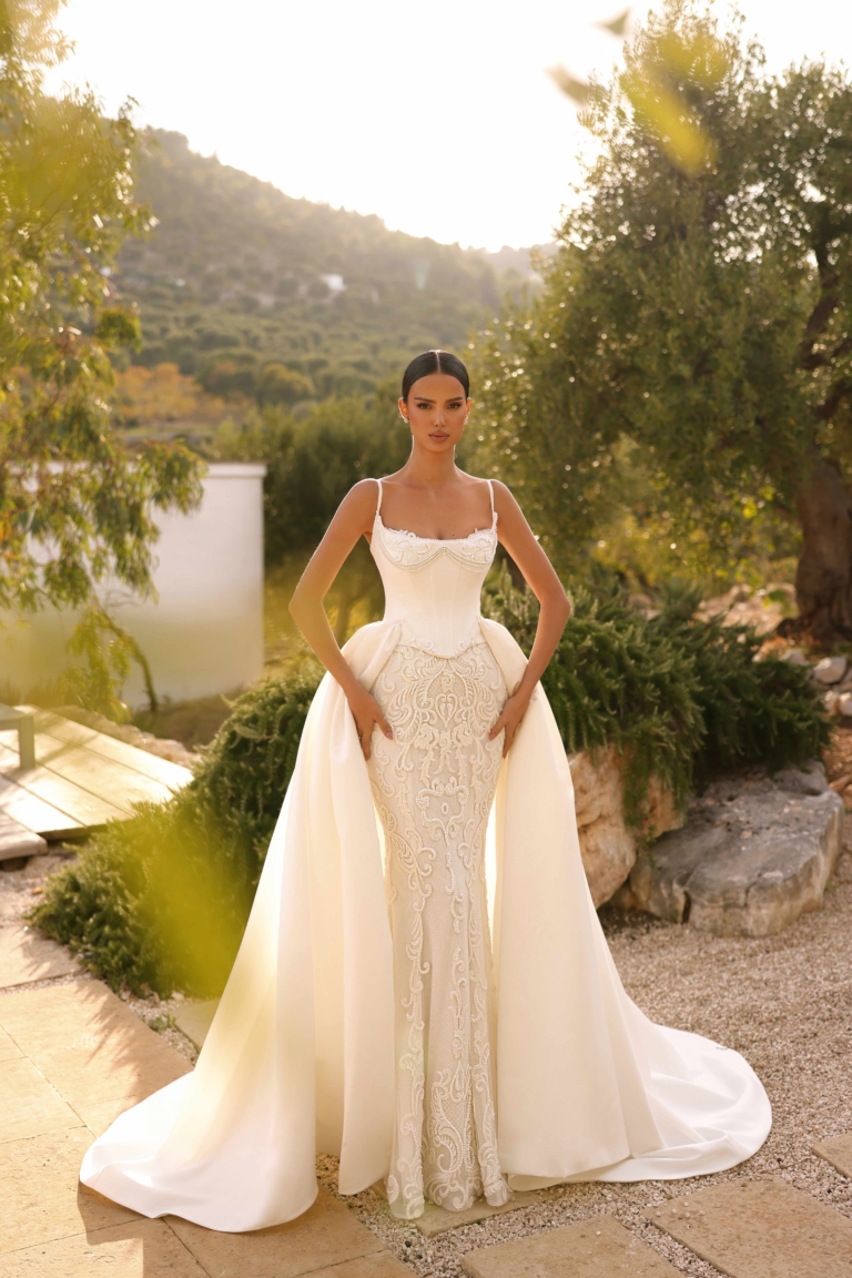 Rochie de mireasă sirenă Camille 2 in 1