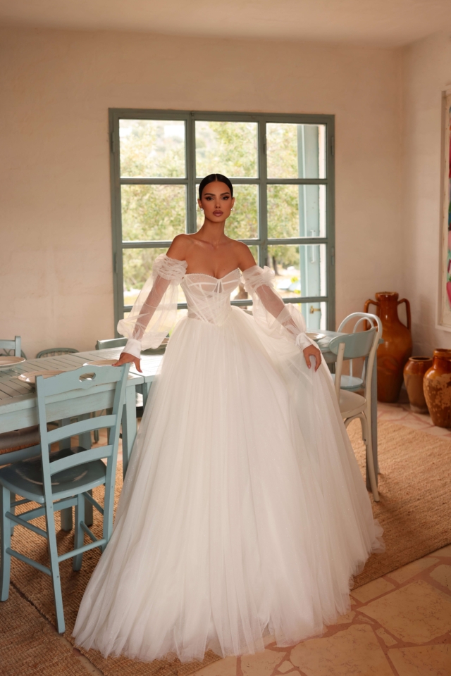 Rochie de mireasă a-line Claire 2in 1