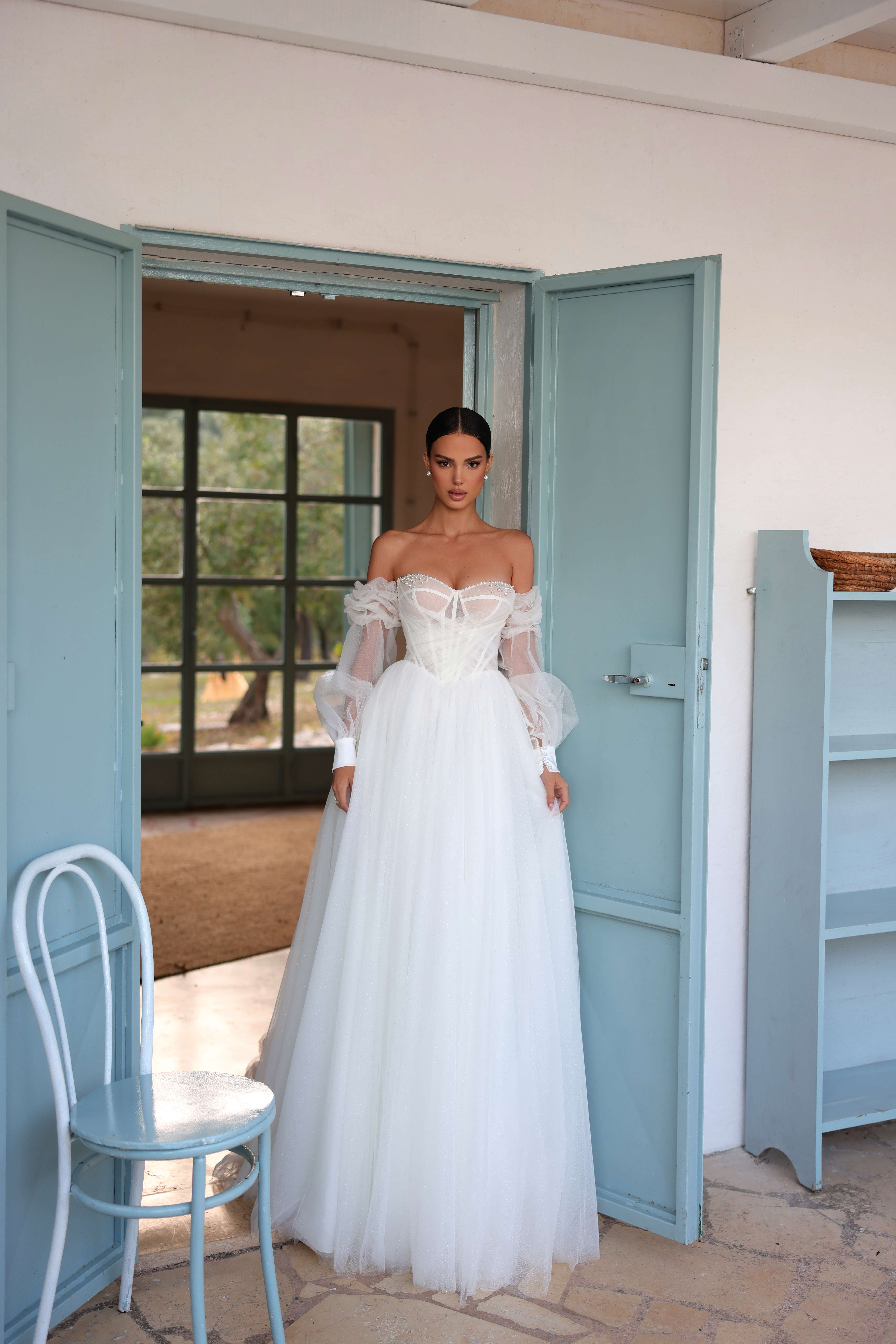 Rochie de mireasă a-line Claire 2in 1