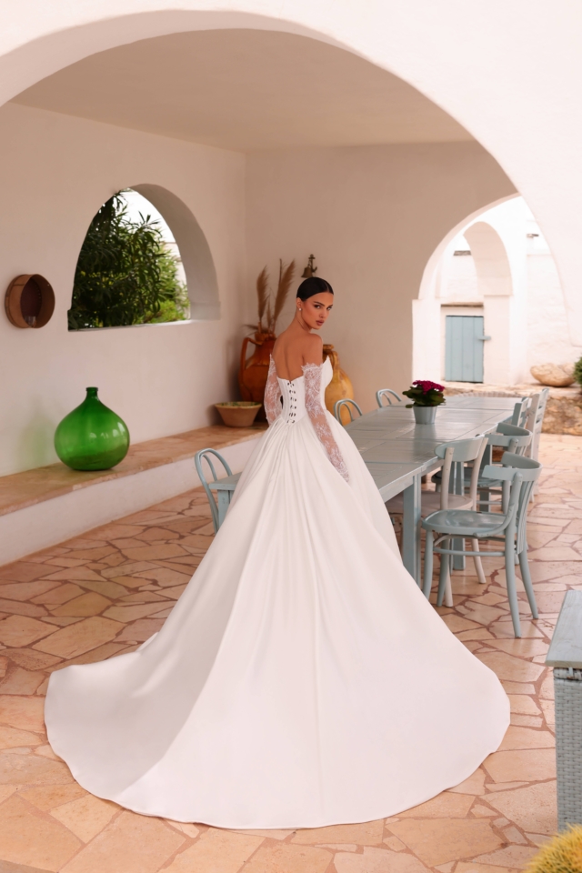 Rochie de mireasă a-line Dhalian 2in 1