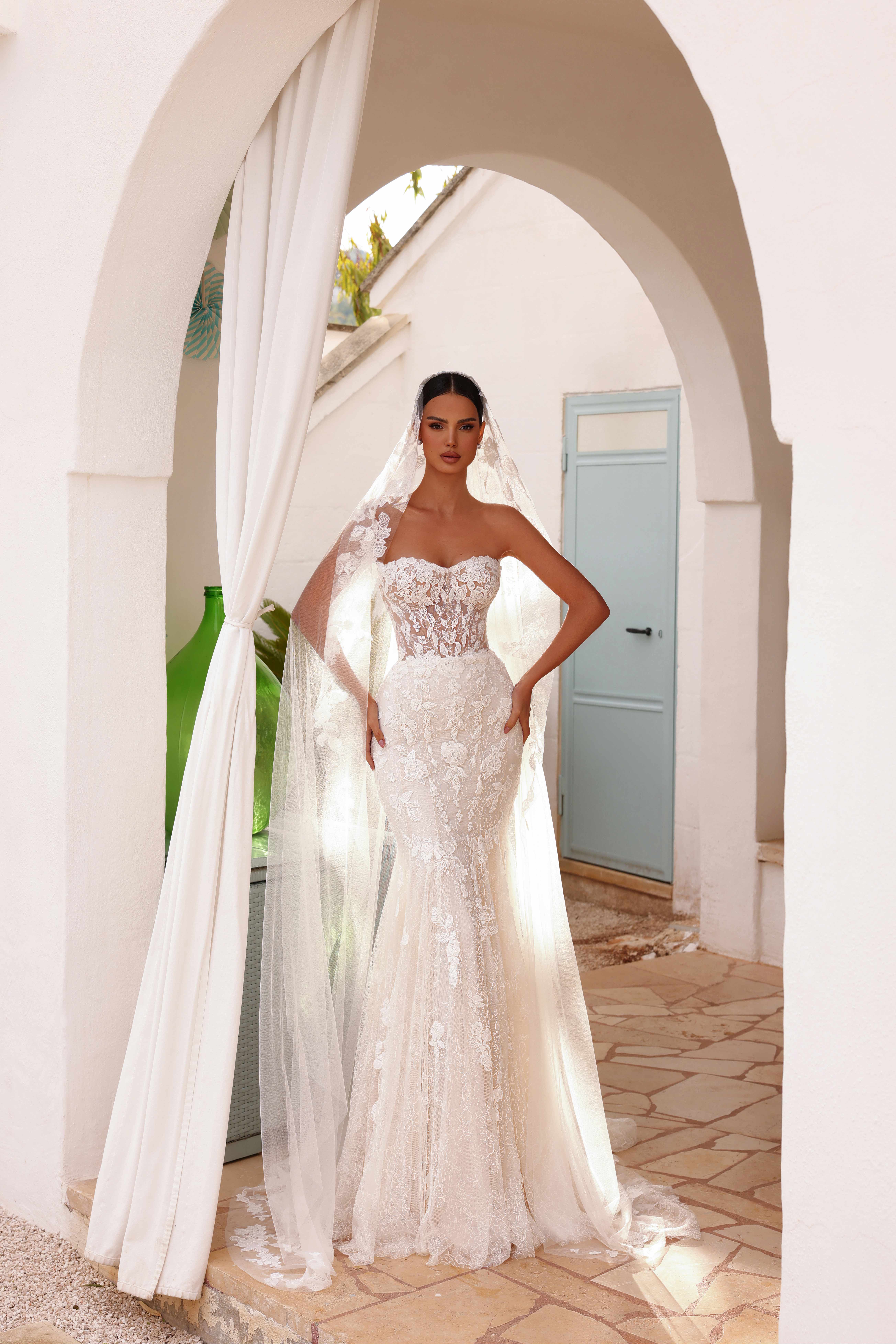 Rochie de mireasă sirenă Diora 2 in 1