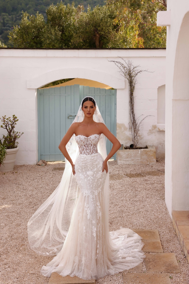 Rochie de mireasă sirenă Diora 2 in 1