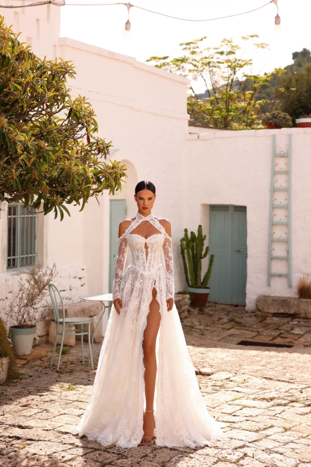 Rochie de mireasă a-line Heidy 2 in 1