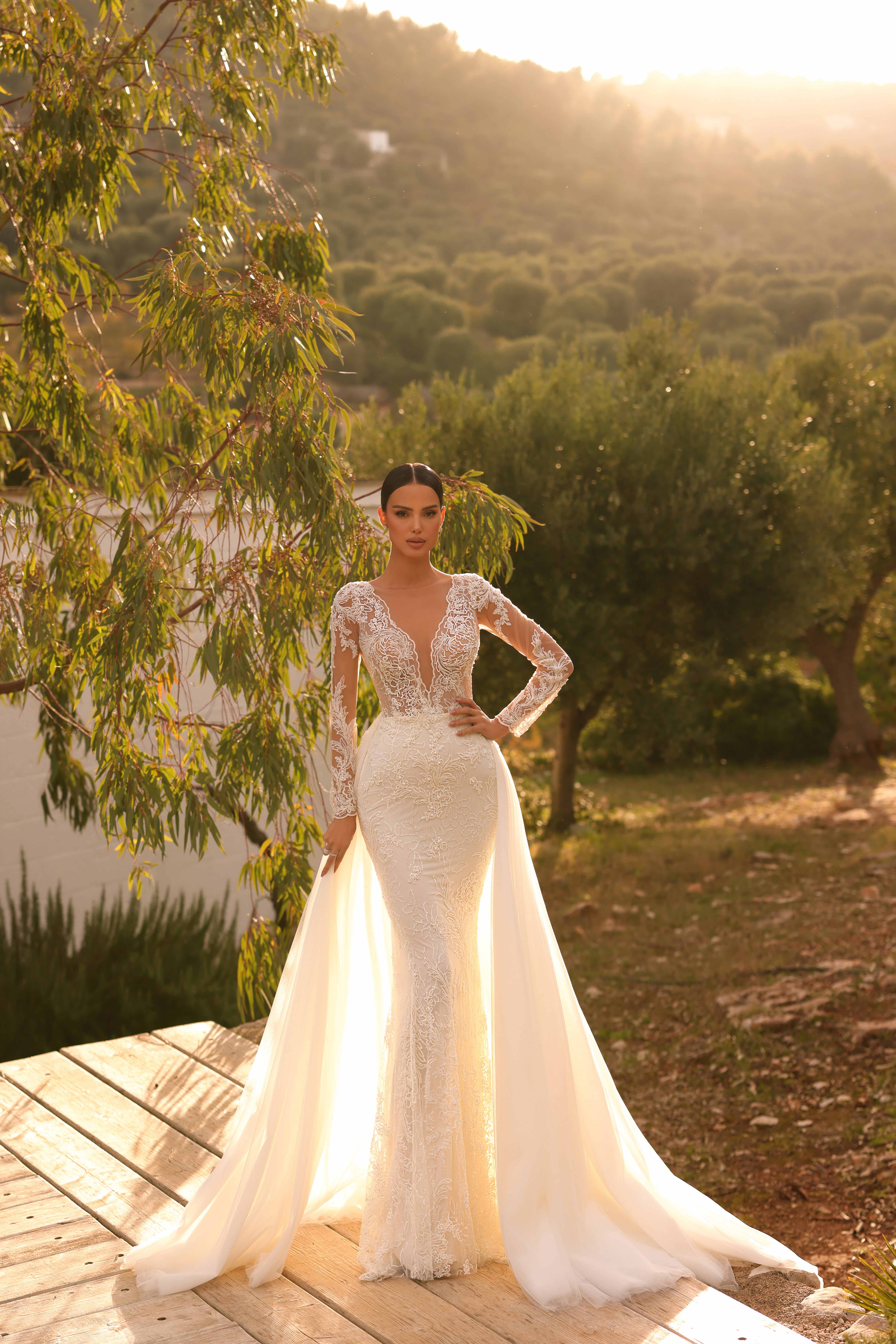 Rochie de mireasă sirenă Melby 2 in 1