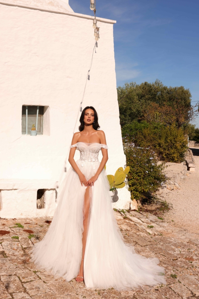 Rochie de mireasă a-line Ruth 2in1