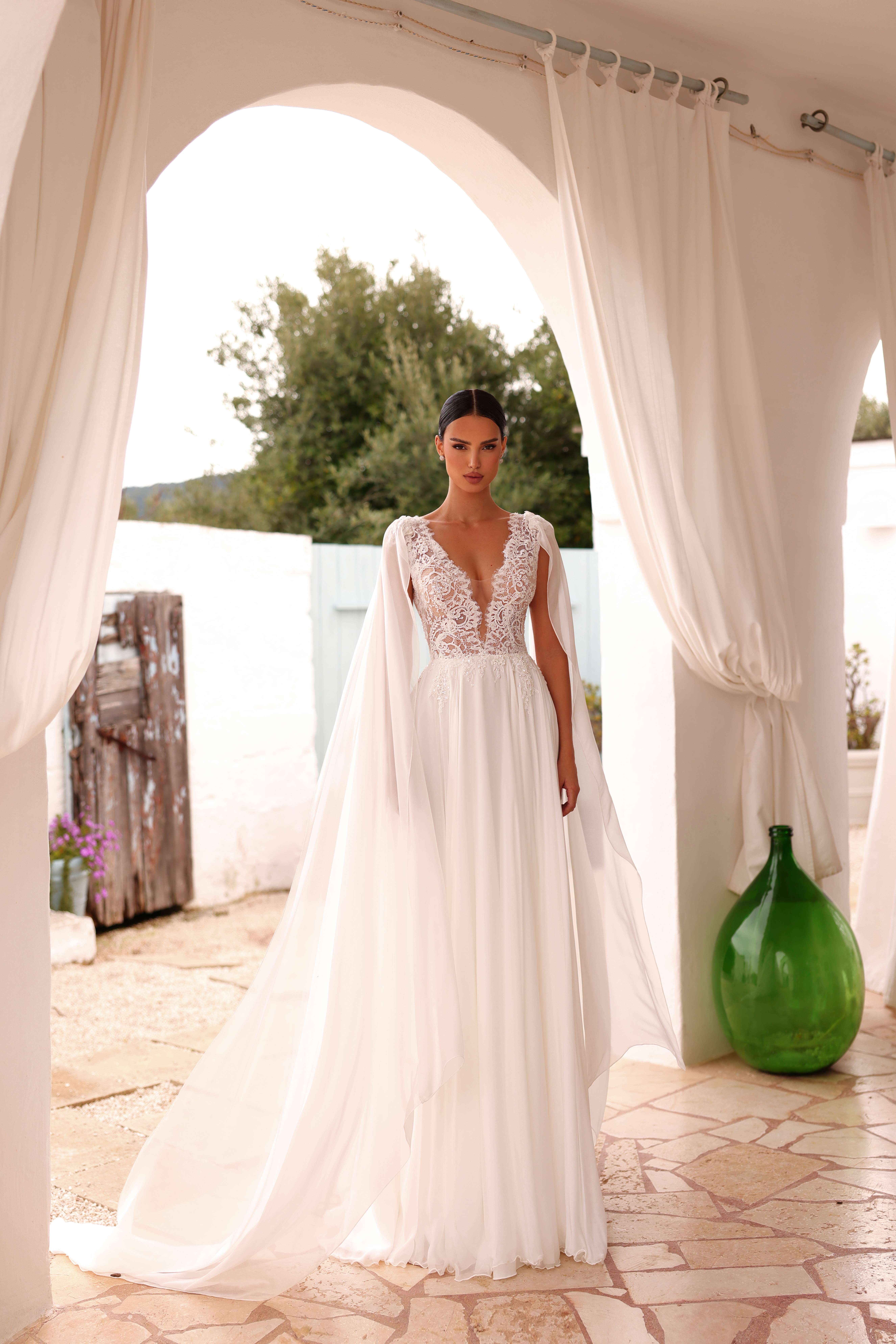 Rochie de mireasă a-line Tina 2 in 1