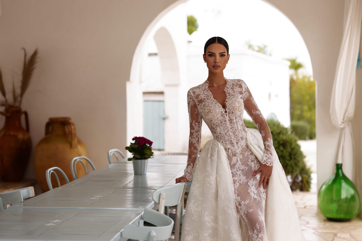 rochie de mireasa din dantela de la Ver Sposa