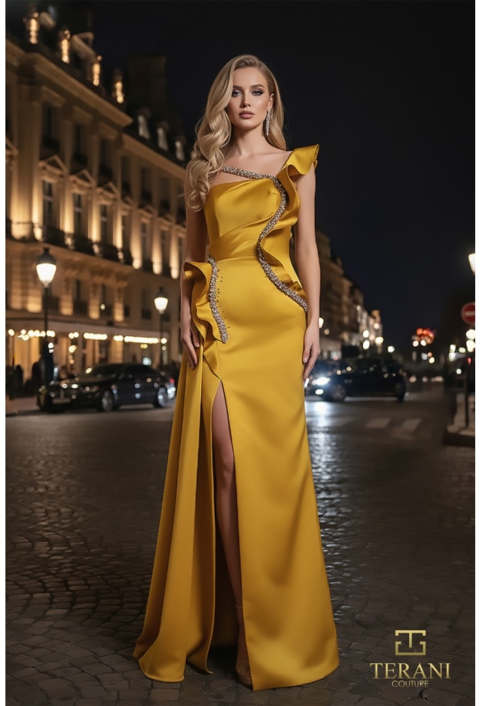 Rochie eveniment model e6247 gold