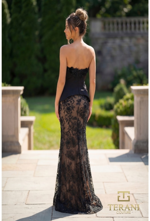 Rochie eveniment model p6096 black nude