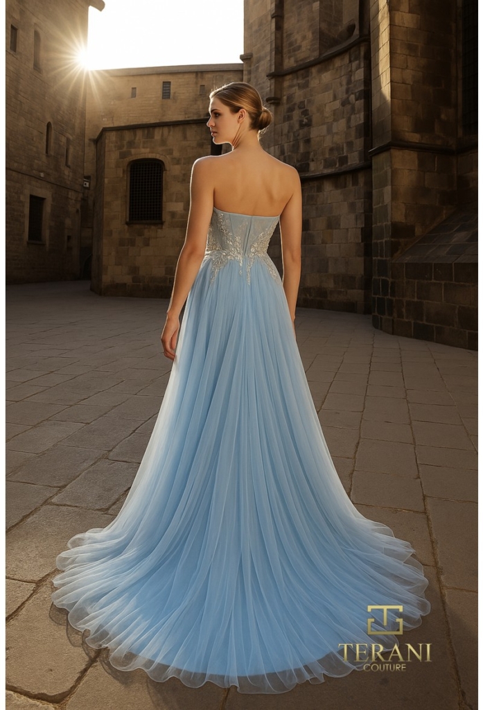Rochie eveniment model e6631 albastru