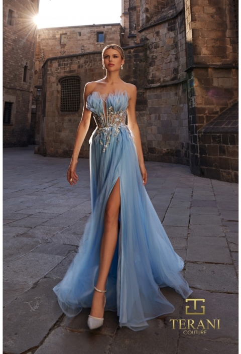 Rochie eveniment model e6631 albastru