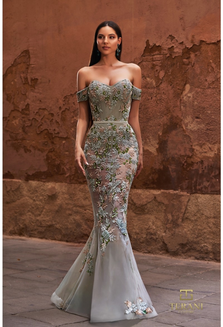 Rochie eveniment model p6676 verde