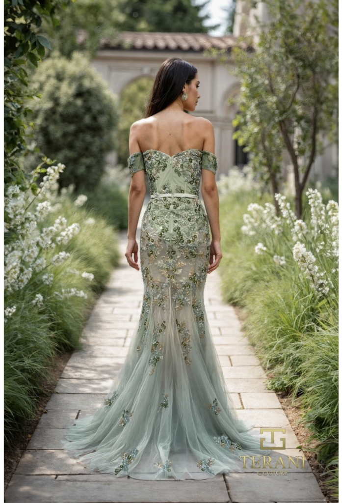Rochie eveniment model p6676 verde