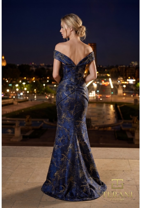 Rochie eveniment model E6252 Midnight Gold