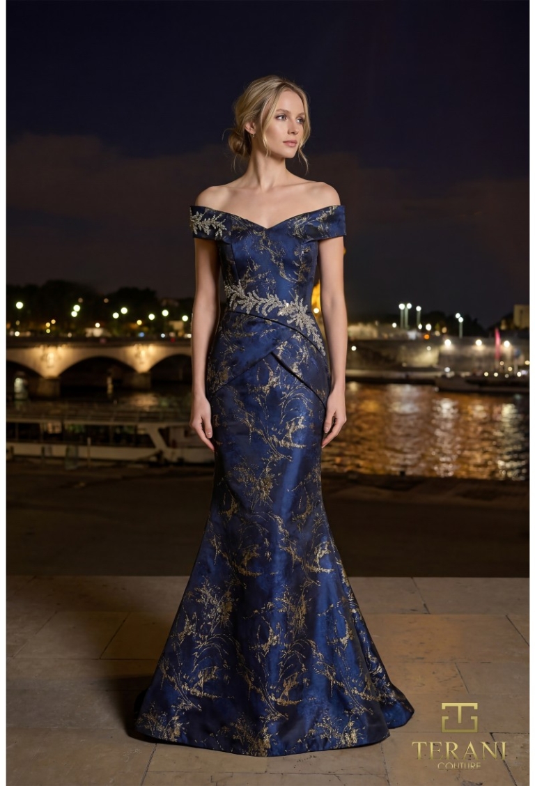 Rochie eveniment model E6252 Midnight Gold