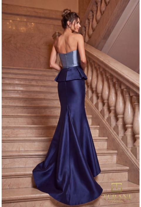 Rochie eveniment model E7115 albastră
