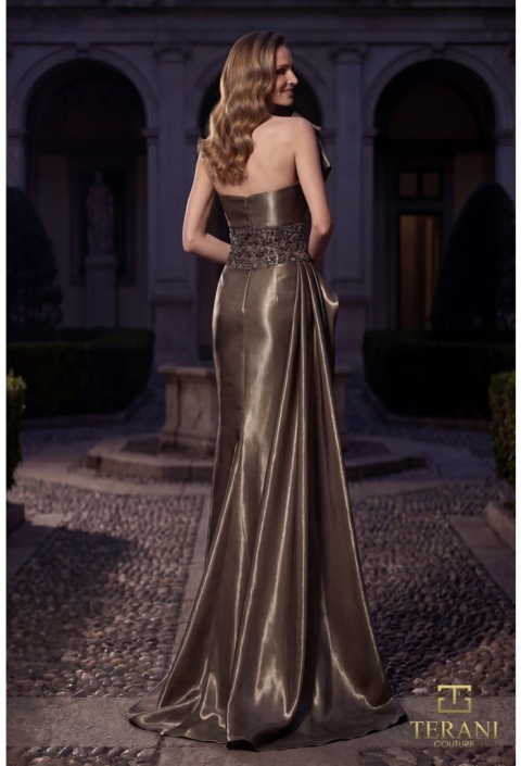 Rochie eveniment model E7130 taupe