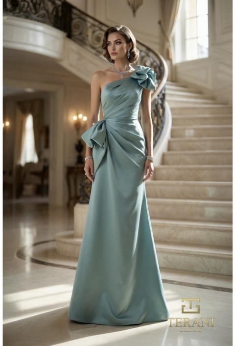 Rochie eveniment model E7132  verde aquamarine