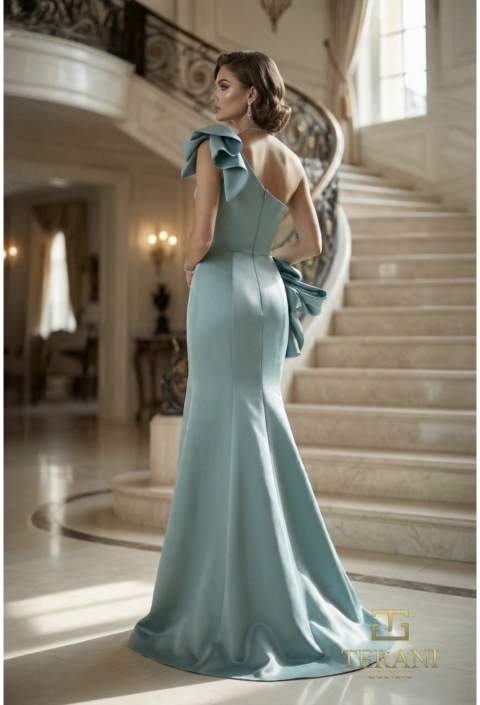 Rochie eveniment model E7132  verde aquamarine