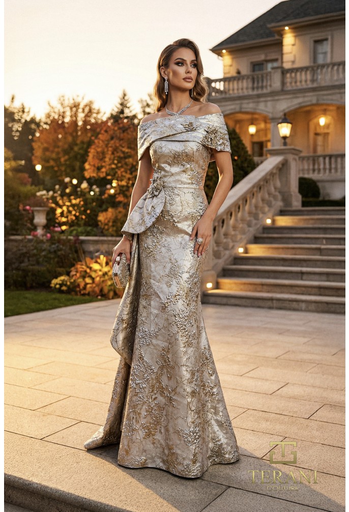 Rochie eveniment model M7303 Champagne