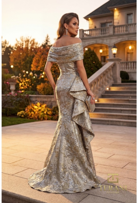 Rochie eveniment model M7303 Champagne